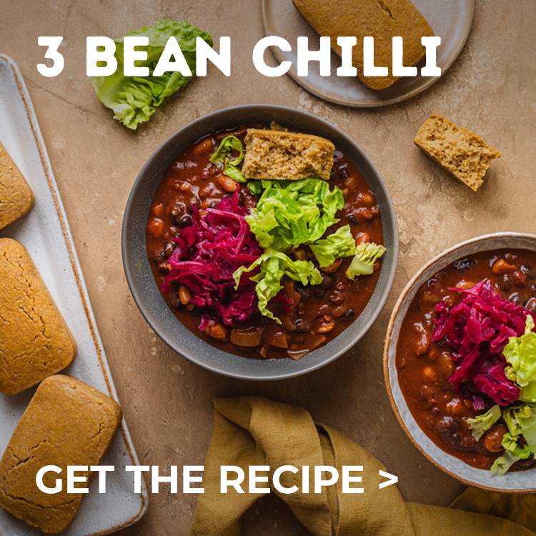 3 Bean chilli. Get the recipe.
